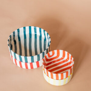 Schaal groot strepen groen