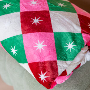 Fleeceplaid ster gekleurd